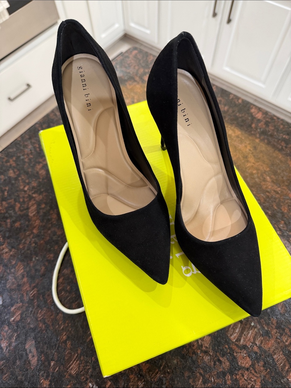 Gianni Bini Black Pointed Toe Pumps